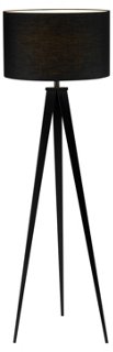 Director's Tripod Floor Lamp - Black