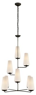 Fontaine Vertical Pendant, Aged Iron