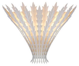 Aerin Hampton Sconce Plaster White One Kings Lane