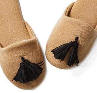 slippers with tassels