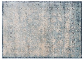 Emilie Rug, Light Blue/Ivory One Kings Lane