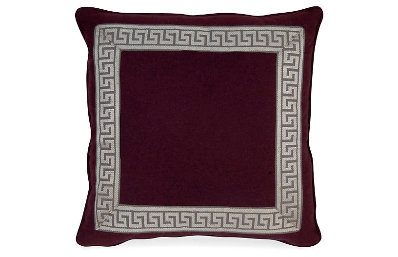 Remix Canne 20x20 Pillow - Purple - Miles Talbott