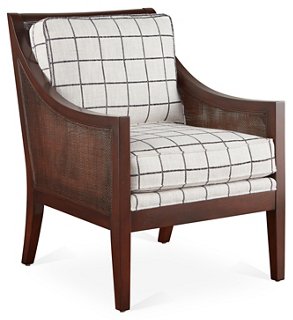 Windwood Accent Chair - Black/White - Miles Talbott