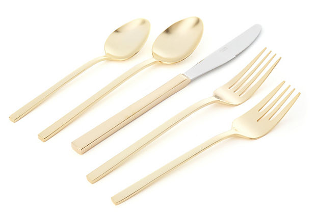 5-Pc Place Setting, Gold
