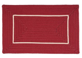 Accent Doormat - Red/White