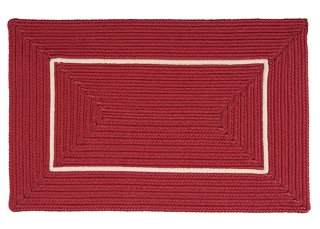 Accent Doormat - Red/White