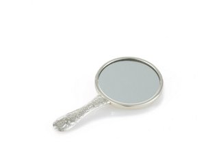 Corbell Sterling Floral Hand Mirror