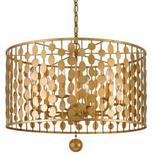 Layla Chandelier - Antique Gold - Crystorama