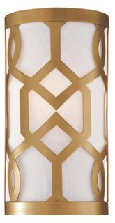 Libby Langdon 1-Light Sconce - Brass - Crystorama