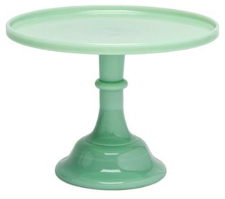 Cake Plate - Jadeite - Mosser Glass