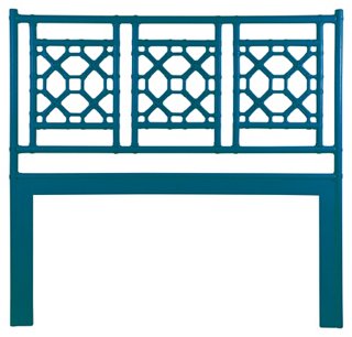 Lattice Headboard - Pacific Blue - David Francis Furniture