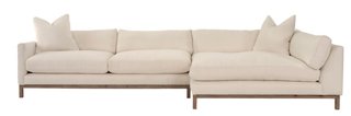 Dae Right-Facing Sectional, Ivory Linen