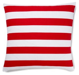 Stripes 20x20 Pillow, Red