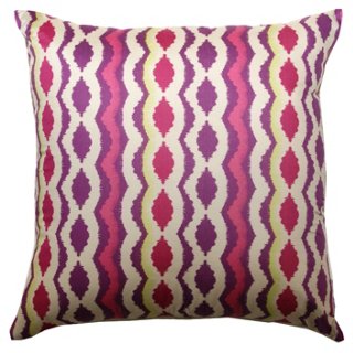 Ikat Stripe 20x20 Pillow, Multi