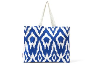 Ikat Tote, Royal Blue