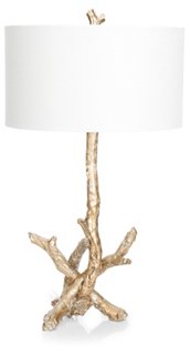 Driftwood Table Lamp - Opulent Silver