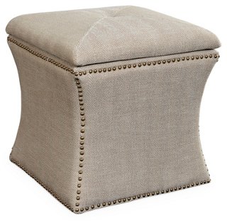 Manchester Storage Ottoman - Khaki
