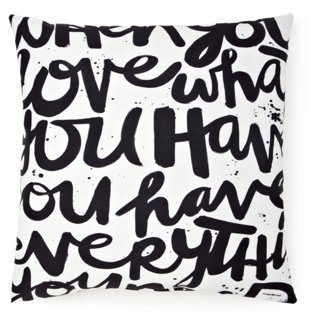 "If You Love" 20x20 Pillow, White
