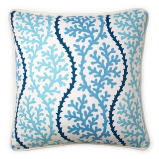 Coral 20x20 Pillow, Blue