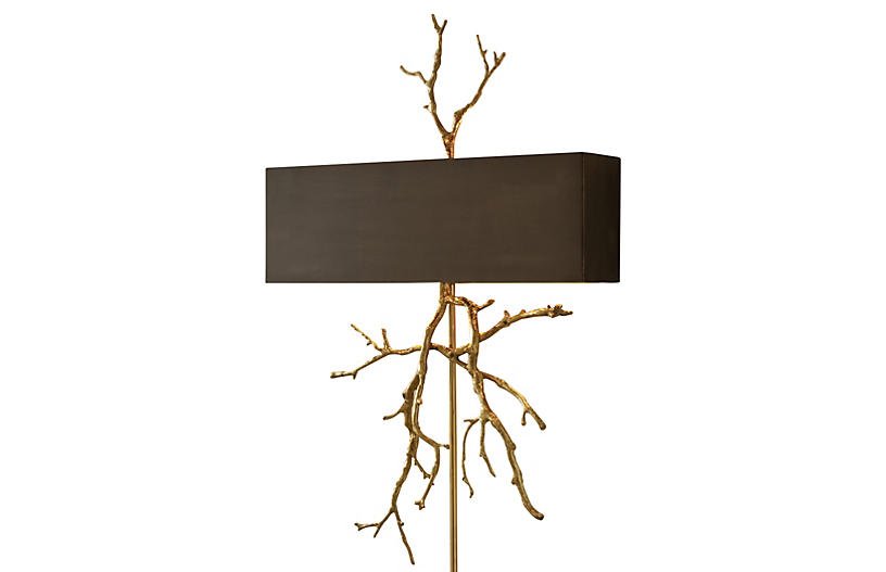 Twig Hardwired 2-Light Sconce - Brass - Global Views
