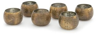 S/6 Collins Votives, Bronze