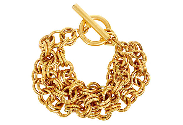 Gold Chain Link Bracelet