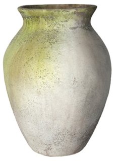 28" Classic Jar, White Moss