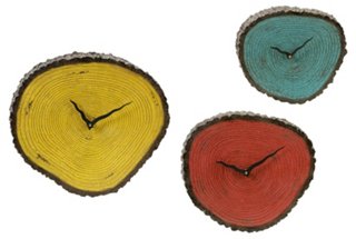 Morgan Wall Clocks, Asst. of 3
