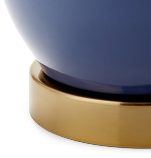             Eureka Table Lamp, Blue/Black - One Kings Lane - Brands | One Kings Lane        
