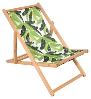 Jungle Beach Chair - Green/White - ASTELLA