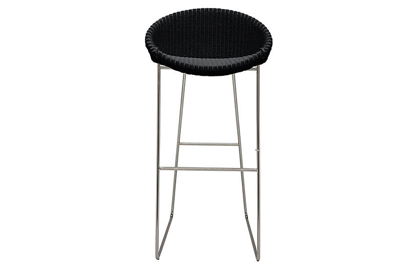 Joe Barstool - Silver/Black - JANUS et Cie