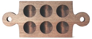 Cornish Half-Dozen Egg Tray, Gray/Natural