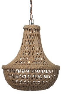 Macramé Jute Chandelier - Natural - Jamie Young