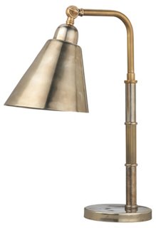 brass study lamp