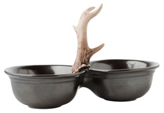 Forest Double Serving Bowl - Pewter - Juliska