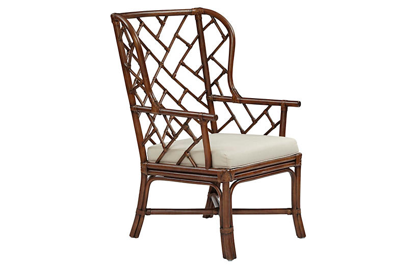 Francis Wingback Chair - Cocoa