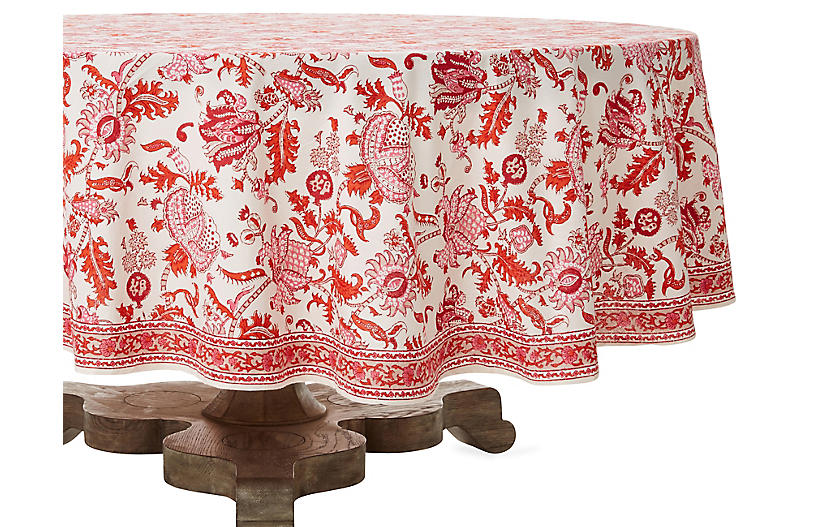 Roller Rabbit Amanda Round Tablecloth Red White One Kings Lane,Modular Kitchen Designs Catalogue 2019