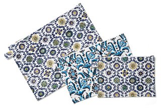Mayra Pouch Set - Yellow - Roller Rabbit
