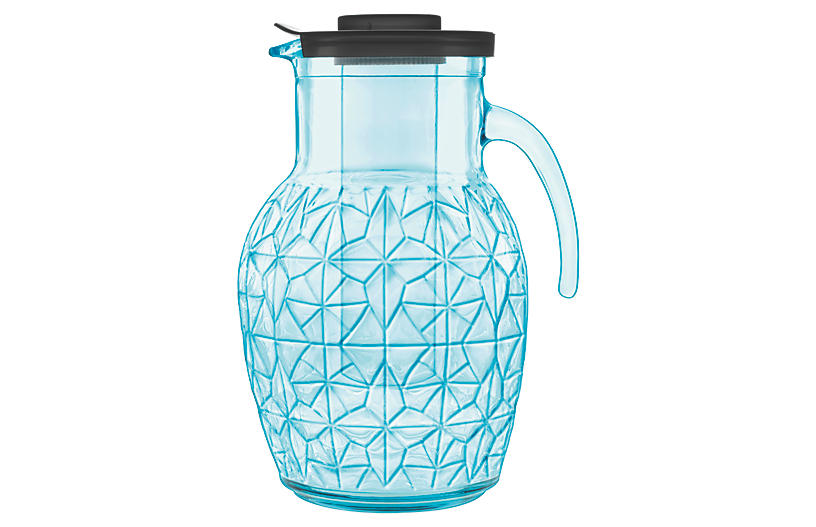 Prezioso Glass Pitcher - Blue - Luigi Bormioli