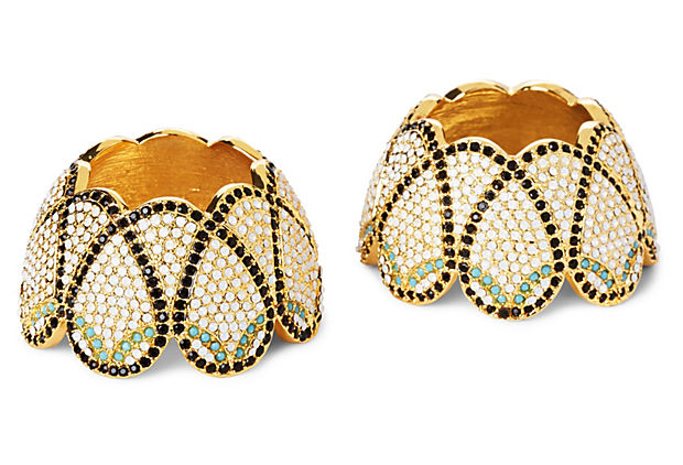 Set of 2 St. Petersburg Napkin Jewels