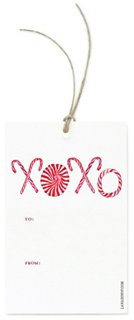 Set of 12 Festive XOXO Gift Tags - Lana's Shop