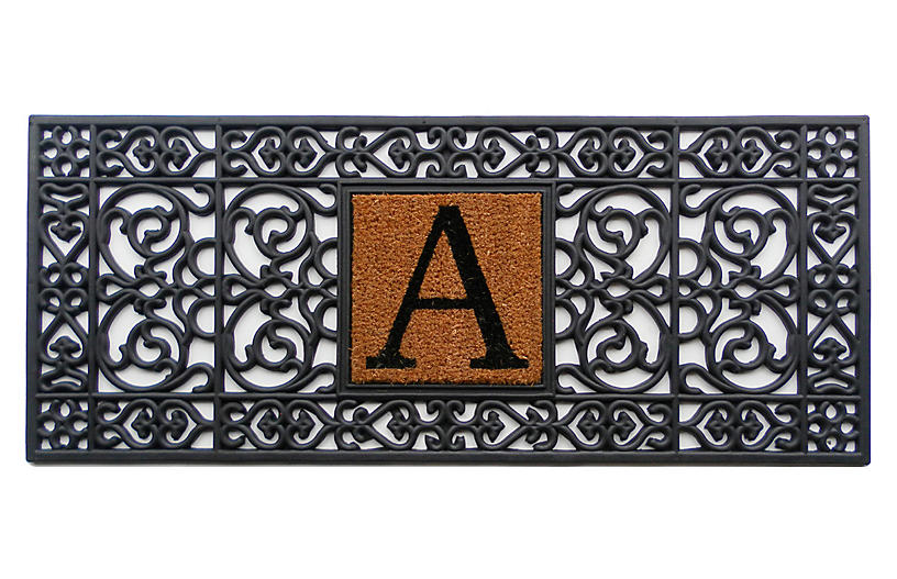 Monogram Doormat - Black