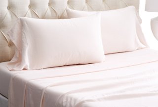 Washed Linen Sheet Set, Blush