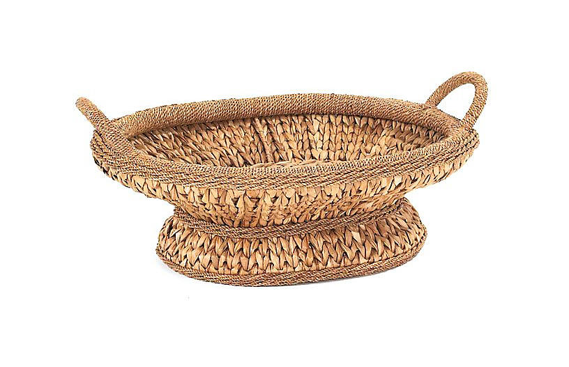 Sweater-Weave Centerpiece Basket - 23.5