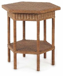 Loft Wicker Side Table, Chestnut  Standard Side Tables  Side Tables  Living Room  Furniture 