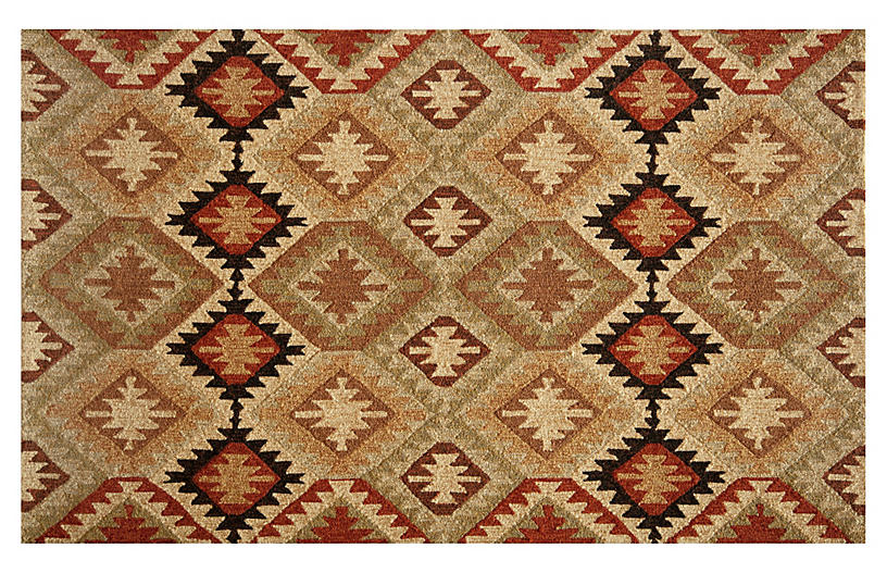 Andrew Outdoor Rug - Black/Brown