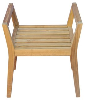 Teak Shower Bench with Arms - Regal Teak