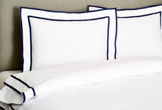 Matouk Collana Duvet Set Navy One Kings Lane