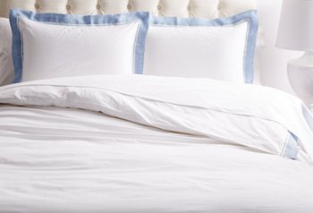 White Linen Duvet Set - One Kings Lane - Matouk