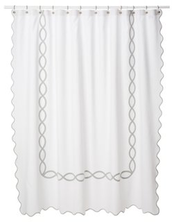 Gianna Shower Curtain Silver Matouk Brands One Kings Lane